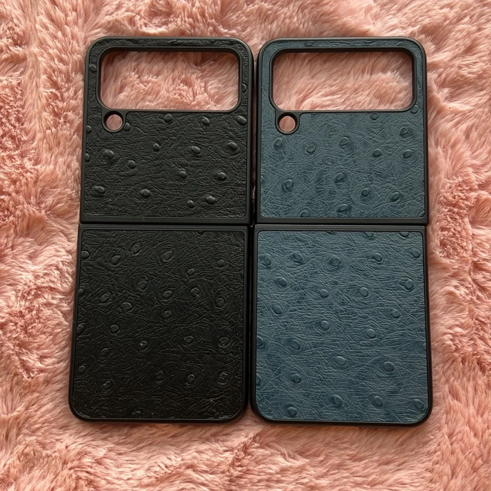 For Samsung galaxy z flip 4 5G phone case genuine leather